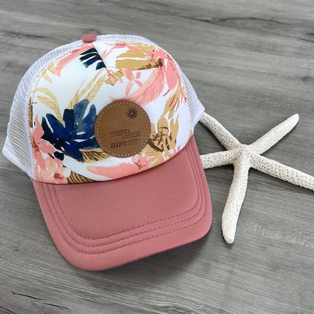 Rip Curl Pink Floral Trucker Hat